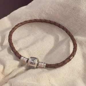 Pandora Jewelry - Brown woven leather Pandora bracelet Pandora Jewelry - Brown woven leather Pandora bracelet